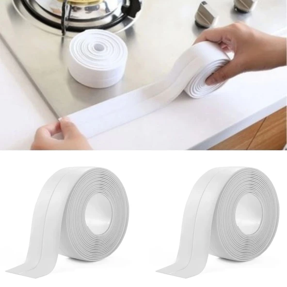 2 li Su Sızdırmaz Banyo Mutfak Lavabo Küvet İzolasyon Şerit Bant Pratik Ürün ürün görseli 1