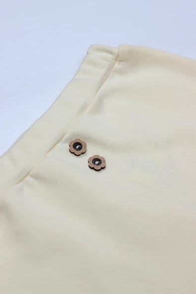 Bistyle 3'lü Zıbın Takım Welcome Baby Duck 13104 Sarı-ekru - 3