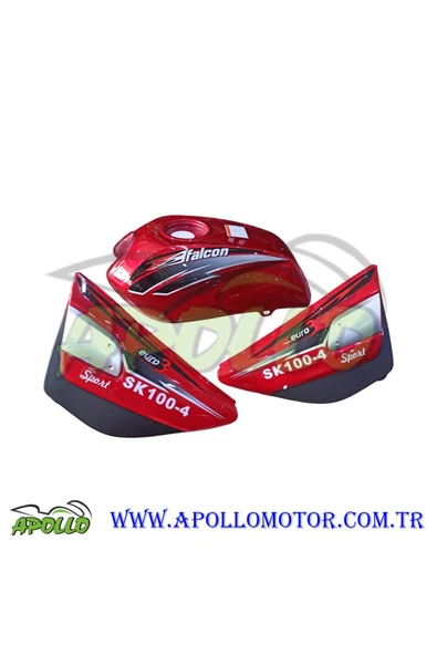 Falcon SK 100 SPORT FALCON BENZİN DEPOSU KIRMIZI + YAN KAPAK ürün görseli 1