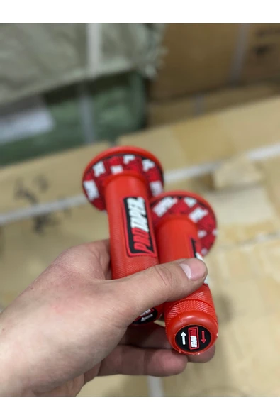 RS2 Protaper Yeni Kırmızı Motosiklet Elcik (GİDON EL TUTAMAÇLARI) Her Motora Uyumlu Modifiye - Resim 4