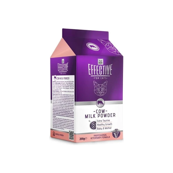 Effective Kedi Takviye Ürünleri İnek Süt Tozu 200gr