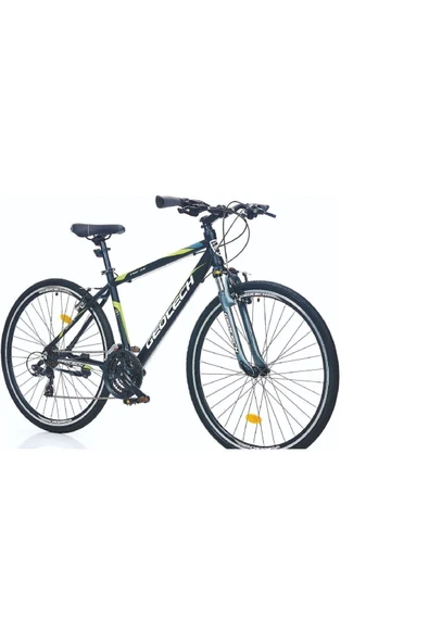 Geotech Trip 28 Econ 3 28 Jant 21 Vites Şehir Tur Bisikleti Siyah - Yeşil - Resim 2