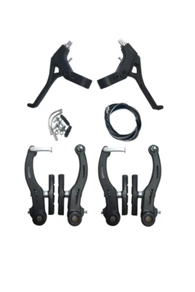 Saiguan Bisiklet Fren Takımı V-brake (PLASTİK) Siyah Takım - 1