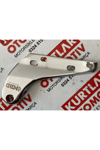 MBD Cg 125 Egzoz Bağlantı Demiri Nikel - Resim 3