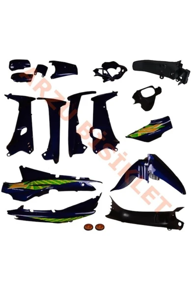 MOTOSVN Cub Çelik Falcon Asya Kaporta Seti Mavi ürün görseli 1