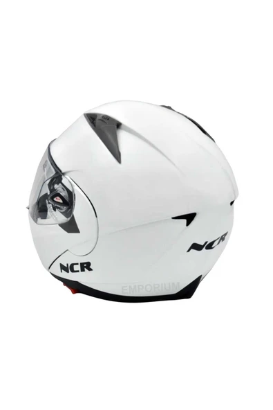 NCR NCRÇene Açılır Kask Vizörlü Beyaz - Resim 3