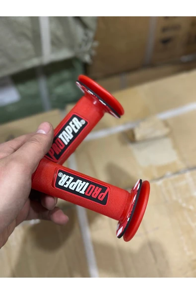 RS2 Protaper Yeni Kırmızı Motosiklet Elcik (GİDON EL TUTAMAÇLARI) Her Motora Uyumlu Modifiye ürün görseli 1