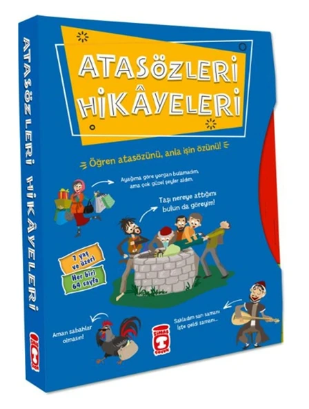 Timaş - Atasözleri Hikayeleri Seti 5 li 64 er syf ürün görseli