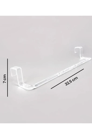 Beyaz Renk Polikarbon Havlu Askısı, Dayanıklı ve Şık Tasarımıyla Banyo Dekorunuza Değer Katar - Resim 6