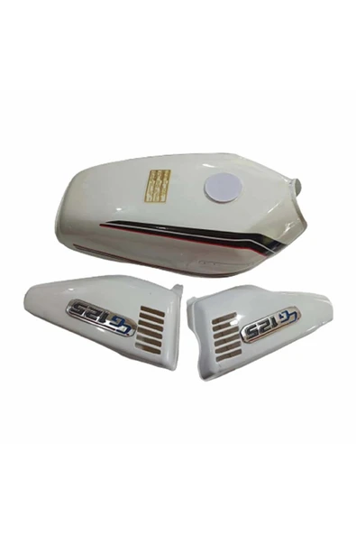 monero Cg Beyaz Benzin Deposu Ve Yan Kapaklar - Resim 2