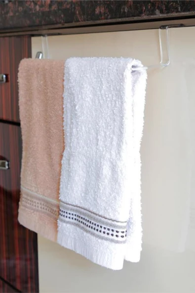 Beyaz Renk Polikarbon Havlu Askısı, Dayanıklı ve Şık Tasarımıyla Banyo Dekorunuza Değer Katar - Resim 5