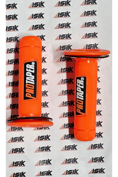 Universal Motosiklet Protaper Sağ-Sol Elcik Takımı Turuncu Turuncu-Beyaz Yazılı - 4