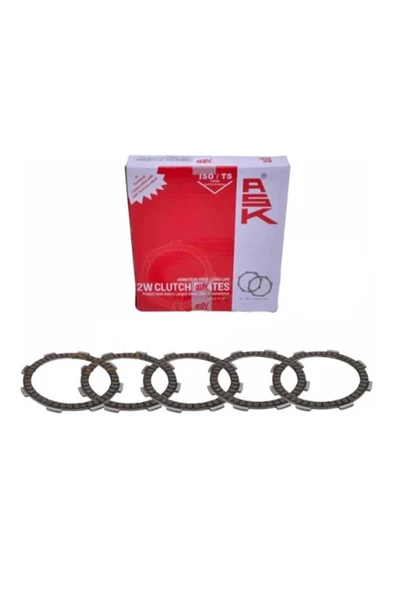 ask Debriyaj Balatası 5'li Honda Cbf 150 Yamaha Ybr Cg 250 Chopper Tvs Apache 150 ürün görseli 1