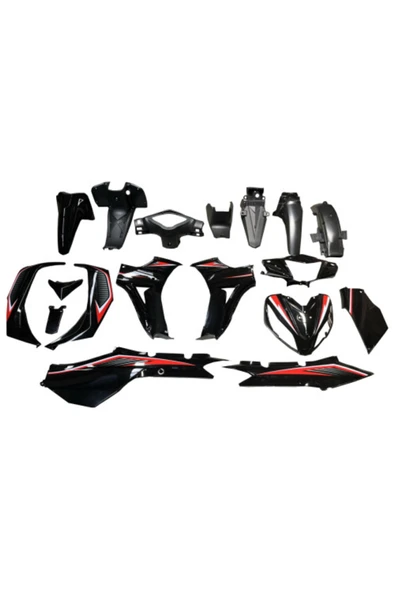 ATL Kuba Ege 50 Kaporta Seti Komple Siyah (Stickerlar İçindedir) ürün görseli 1