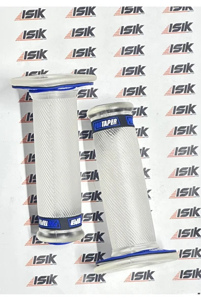 Universal Motosiklet Protaper Sağ-Sol Elcik Takımı Şeffaf  Mavi- Siyah Yazılı - 3