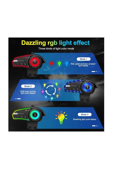 monero Prorider Bluetooth Motosiklet Kask İnterkom - Resim 2