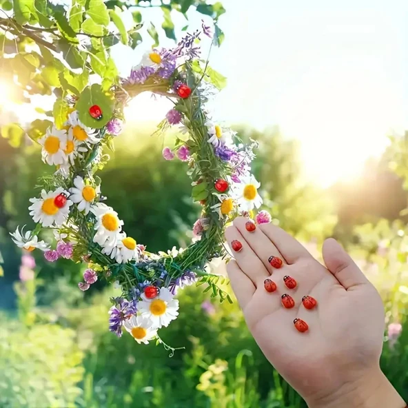 Uğur Böceği Yapıştırıcı Duvar Tipi Sevimli Organizer Yapışkanlı Mini Eşya Tutucu Diş Fırçası Kalem Mutfak Gereçleri İçin Pratik 25 Adet - 4