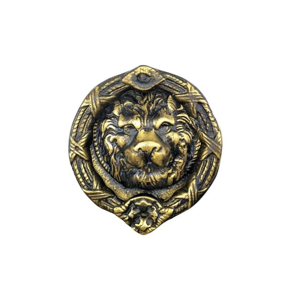 Antika Tarz Dekoratif Pirinç Aslan Kapı Tokmağı, Taktak - 185 mm, Antik ürün görseli