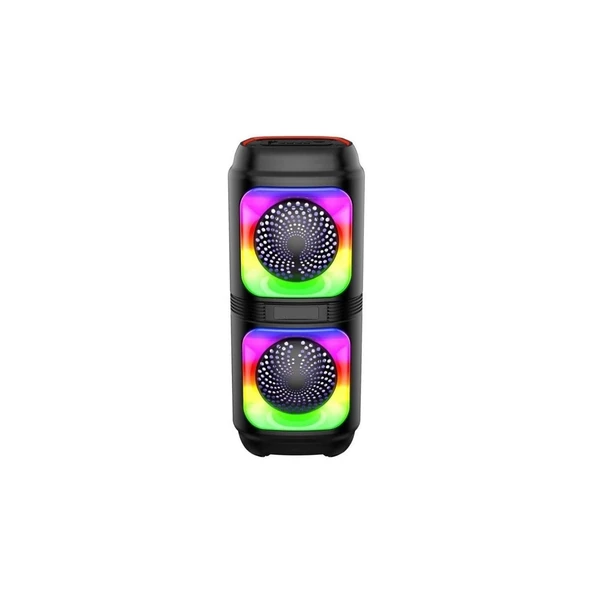 Siyah Wireless Tws Rgb Renkli Bluetooth Hoparlör - Resim 3