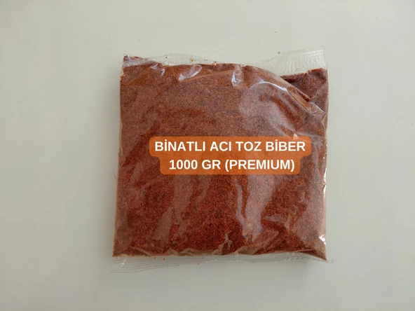 BİNATLI ACI TOZ BİBER 1000 GR (PREMIUM) ürün görseli 1