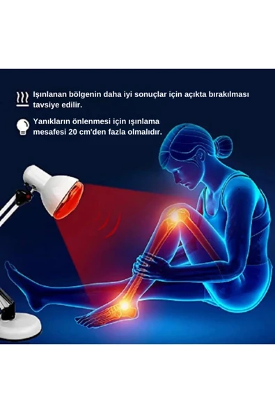 250w Kızılötesi (infrared) Isıtıcılı Fizik Tedi Lambası (kırmızı Işık) E27 (kalın Duy) - 2
