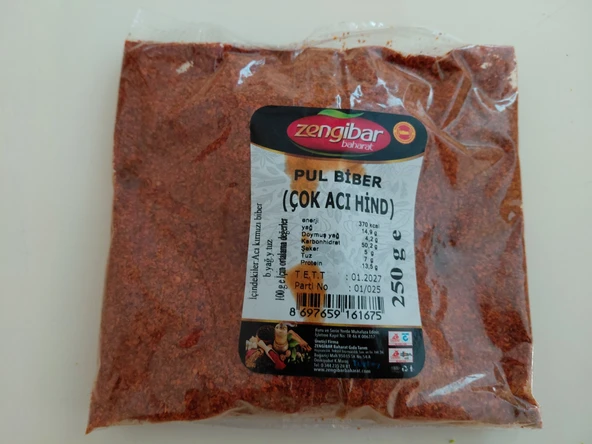 ZENGİBAR ACI TOZ BİBER 250 GR ürün görseli 1