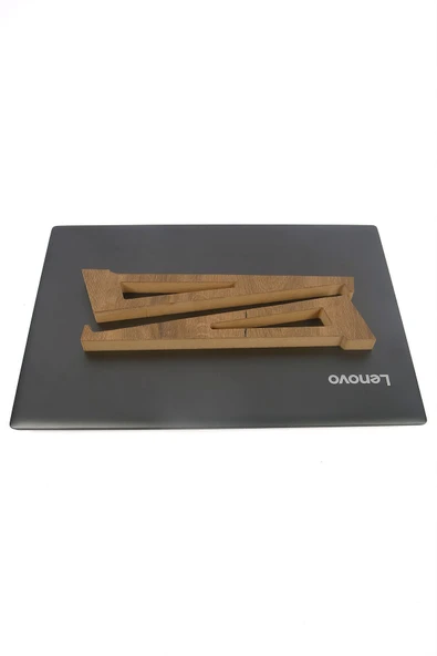 Ahşap Laptop Tutucu Notebook Standı Macbook Yükseltici 13" 14" 15" 16" 17" - 8