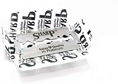 Sharp Hi Platinum tıraş bıçağı 5li Çiftkenar yaprak jilet - Resim 2