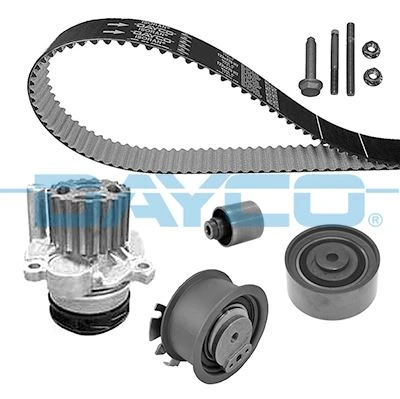 DAYCO KTBWP4410 DEVİRDAİMLİ TRİGER SETİ PASSAT-JETTA-GOLF5-OCTAVIA-TOLEDO-A3-A6 2.0 TDI 04-06 BKP-BKD-BRE-BLB-BMR 03G198119-03G198119B-03G198119D ürün görseli 1