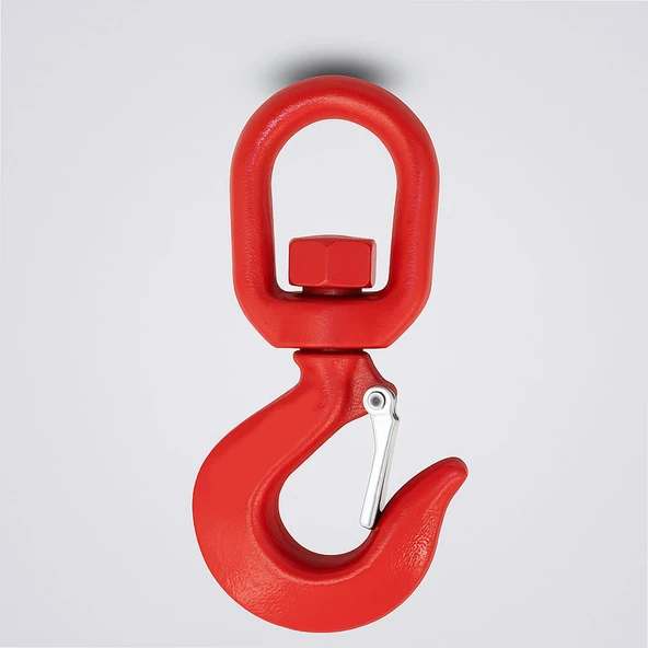 Fırdöndü Kuşgöz 3 Tonluk Çelik Dönel Kanca Vinç Halat Taşıma Bağlantı Ekipmanı Dayanıklı Model - Resim 5