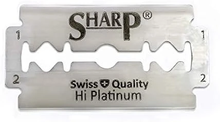 Sharp Hi Platinum tıraş bıçağı 5li Çiftkenar yaprak jilet - Resim 4