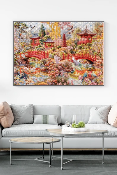 Anatolian 3000 Parça Yapboz Puzzle - Japon Bahçesi 4938 - Resim 3