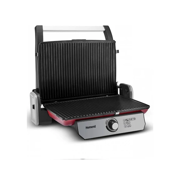 Homend Toastbuster 1382H 1800 W Tost Makinesi Kırmızı - Silver - Resim 4