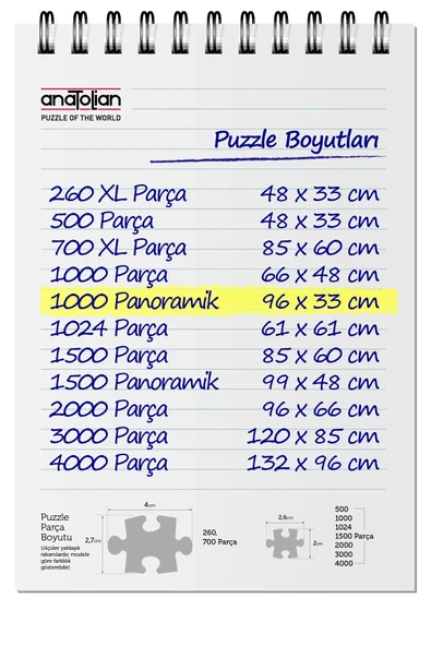 Anatolian 1000 Parça Yapboz Puzzle - Eski İstanbul 1206 - Resim 4