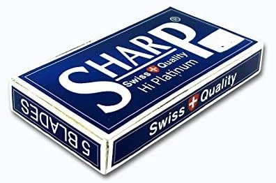 Sharp Hi Platinum tıraş bıçağı 5li Çiftkenar yaprak jilet - Resim 3