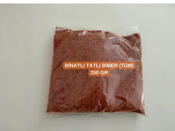 BİNATLI TATLI BİBER (TÜM) 250 GR ürün görseli 1