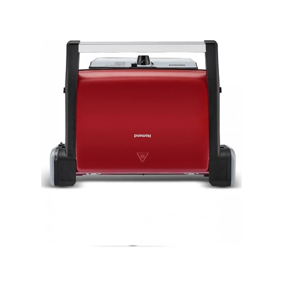 Homend Toastbuster 1382H 1800 W Tost Makinesi Kırmızı - Silver ürün görseli
