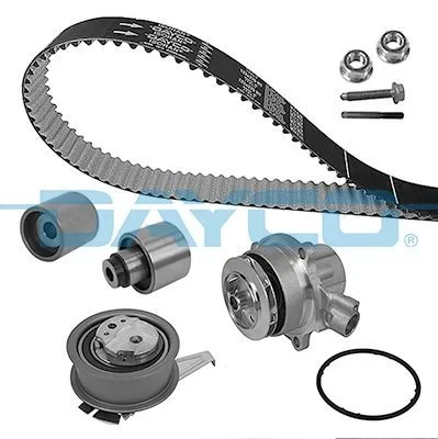 DAYCO KTBWP11921 DEVİRDAİMLİ TRİGER SETİ SOKETLİ GOLF7-A3-LEON-PASSAT-TİGUAN 1.6-2.0TDİ13> CLHA/B-DCXA-CRLB CUVC-CRKA-CRKB 04L198119B-04L198119A-04L121011E ürün görseli 1