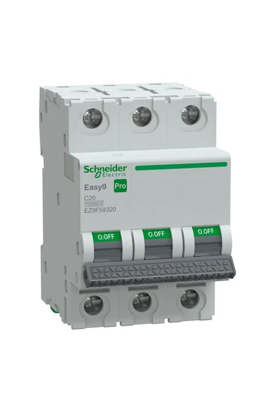 Schneider Electric EZ9F59320 3X20A 10kA C Otomatik Sigorta Easy9 Pro ürün görseli 1