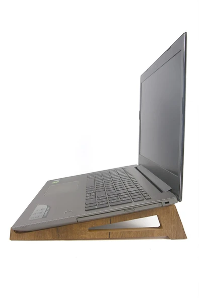 Ahşap Laptop Tutucu Notebook Standı Macbook Yükseltici 13" 14" 15" 16" 17" - 7