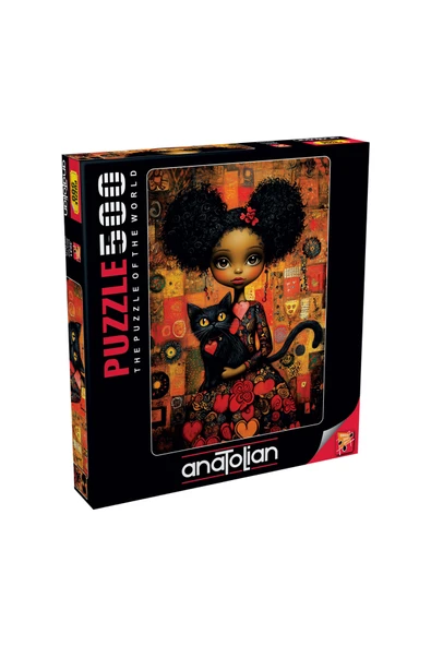 Anatolian 500 Parça Yapboz Puzzle - Kara Kedi 3641 ürün görseli