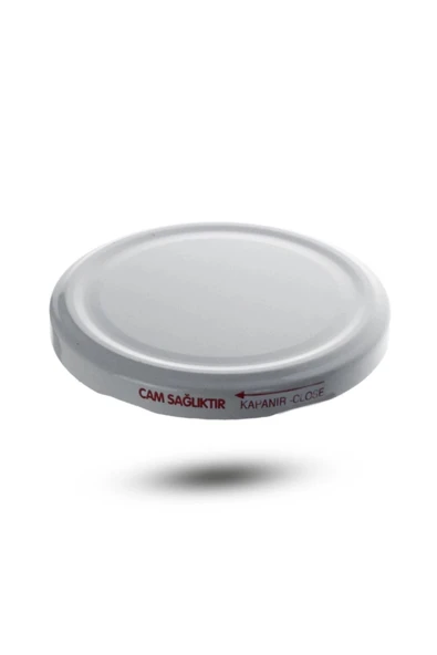 Kavanoz Kapağı 82mm 10'lu Paket Beyaz Renk Vakumlu Konserve Kapağı - Resim 2