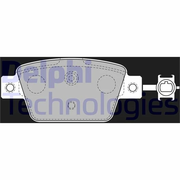 DELPHI LP2486 ARKA BALATA BRAVO II 1.4-1.4 T-1.9 D MULTİJET 07 > DELTA III 844 1.4 16V.1.6 D MULTİJET 10 > 77365809 ürün görseli 1