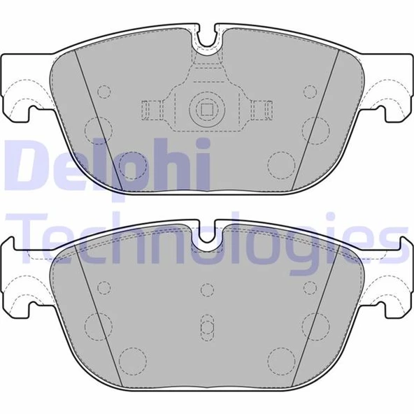 DELPHI LP2198 ÖN FREN BALATASI PEUGEOT P407 04>10 P508 10>18 C5 08>14 C6 09>12 DS5 09>15 180mm 4254.73-1610104080-1611839380 ürün görseli 1