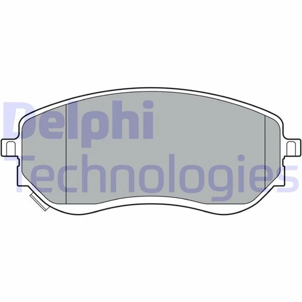 DELPHI LP3401 FREN BALATASI ON MERCEDES X-CLASS W470 . NISSAN NAVARA 15> D23. D23T 2.3 dCi A4704205300-D10605JU0A ürün görseli 1