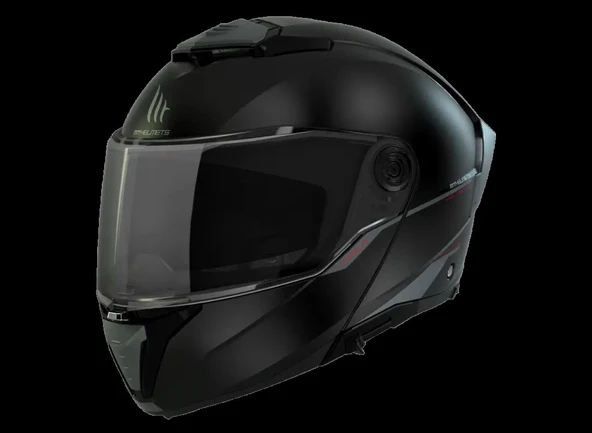 KASK MT ATOM 2 A11 ÇENE AÇILIR MAT SİYAH - 2