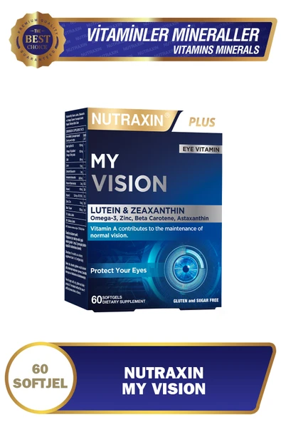 Plus My Vision Göz Vitamini Lutein Zeaksantin 60 Kapsül ürün görseli