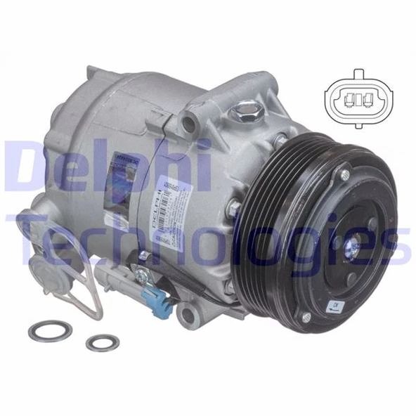 DELPHI TSP0155931 KLİMA KOMPRESÖRÜ ASTRA H 1.3 CDTİ 05>10 105mm Z13DTH 6854066-93196863-13124754-93190258 ürün görseli 1