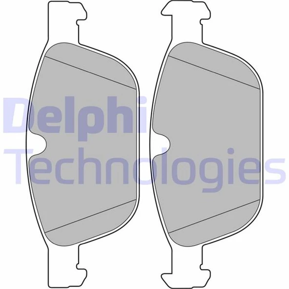 DELPHI LP2140 ÖN BALATA VOLVO XC60 D3 2008-2017 D4 12-17 D5 08-15 T5 2010-1207 T6 2008-2017 156 31277334-30793943-31277271 ürün görseli 1