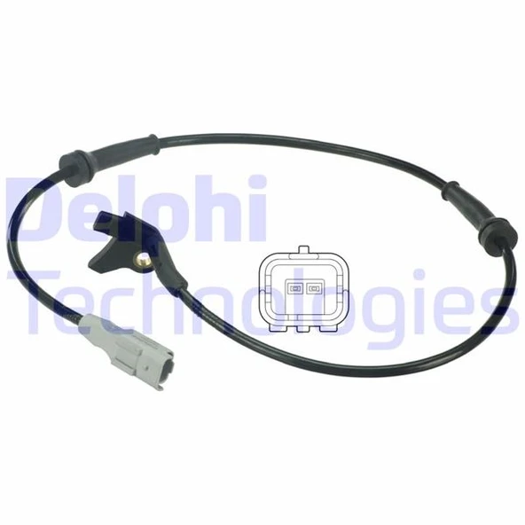 DELPHI SS20397 ABS DEVİR SENSÖRÜ ÖN PEUGEOT PARTNER 08> CITROEN BERLINGO 08> C4 PICASSO 09>13 9813759680-4545.E7